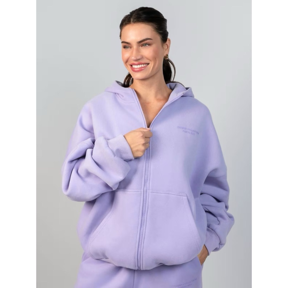 New Comfrt Lavender Zip Up Hoodie